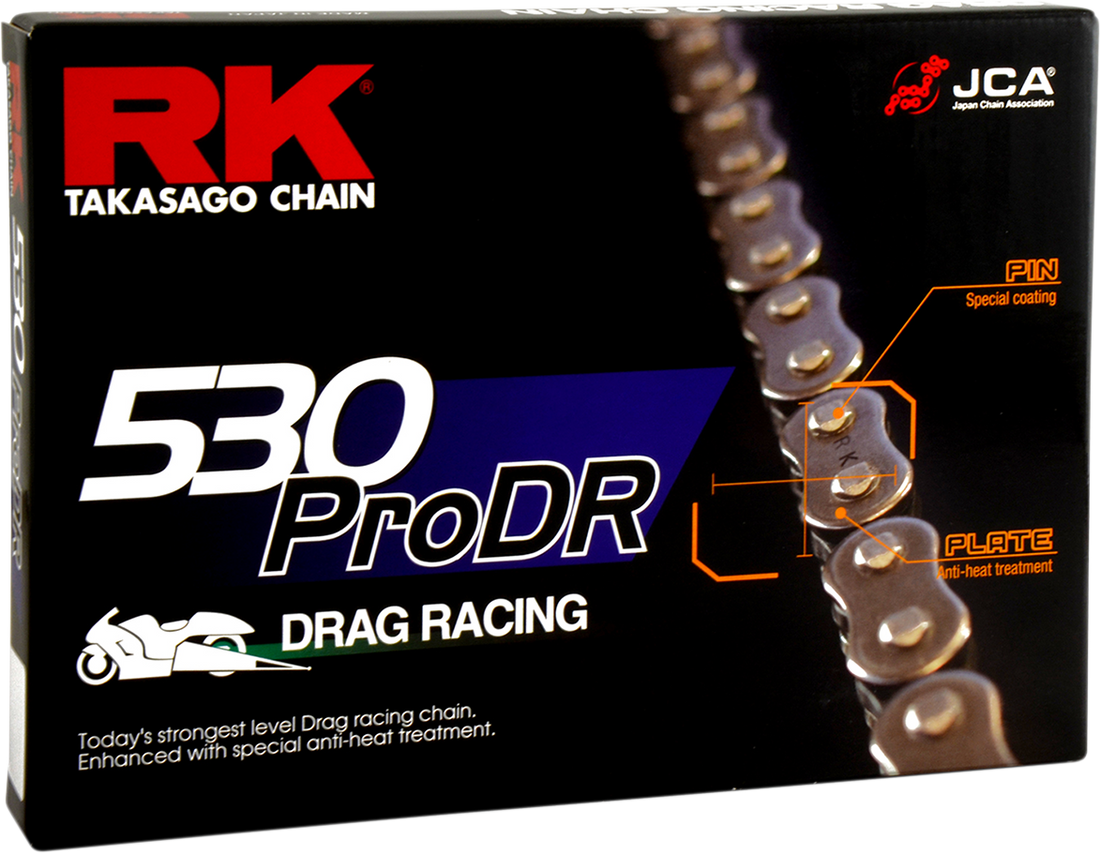 1221-0163 - RK 530 Pro DR - Drag Racing Chain - 160 Links 530PRODR-160