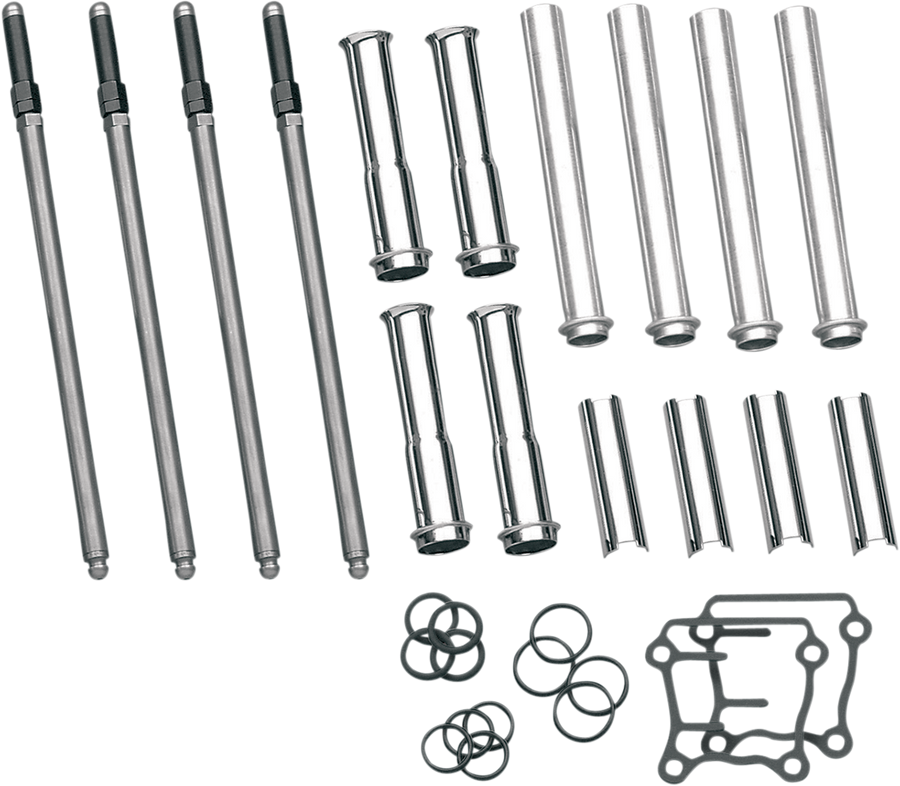 0928-0017 - S&S CYCLE Adjustable Pushrod Cover Kit - Twin Cam 93-5095