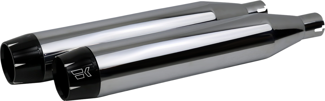 1801-1470 - KHROME WERKS 3-1/2" Softail Shredder Slip-On Mufflers - Chrome 202500