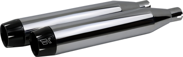 1801-1470 - KHROME WERKS 3-1/2" Softail Shredder Slip-On Mufflers - Chrome 202500