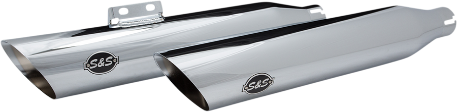 1801-1475 - S&S CYCLE Slash Cut 50 State Mufflers - Chrome 550-0753B