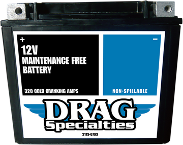 2113-0793 - DRAG SPECIALTIES AGM Battery - YTX20H FT CTX20H FA FT