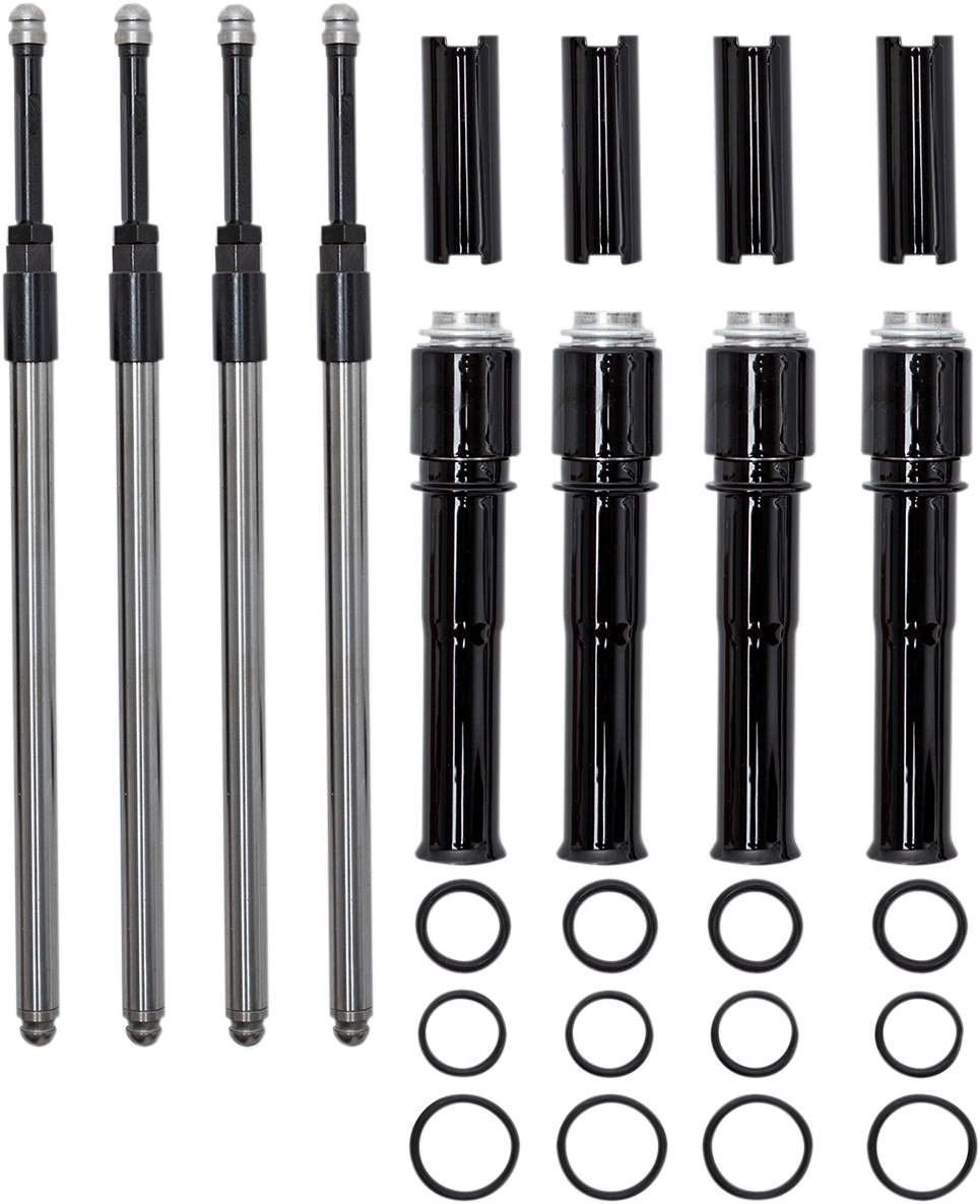 0928-0097 - S&S CYCLE Quickee Pushrods - Black - Twin Cam 930-0143