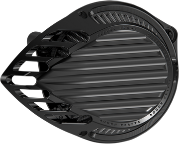 1010-2724 - ROUGH CRAFTS Finned Air Cleaner - Black RC-600-000