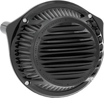 1010-2734 - ROUGH CRAFTS Round Air Cleaner - Black - Twin Cam RC-600-010