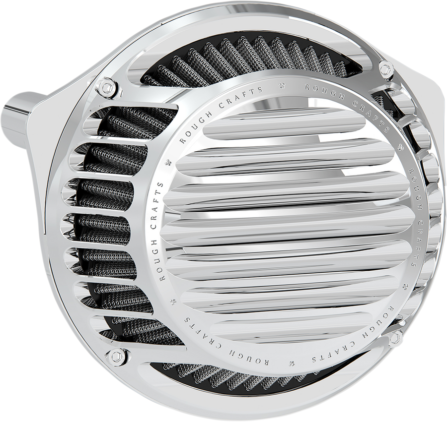 1010-2736 - ROUGH CRAFTS Round Air Cleaner - Chrome RC-600-012