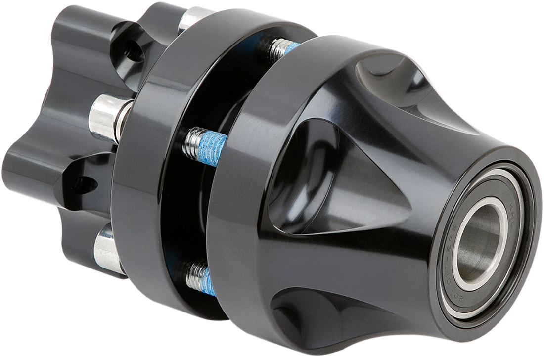 0213-0802 - ARLEN NESS Hub - Single Disc - Front - Black - '08+ FLT 71-602