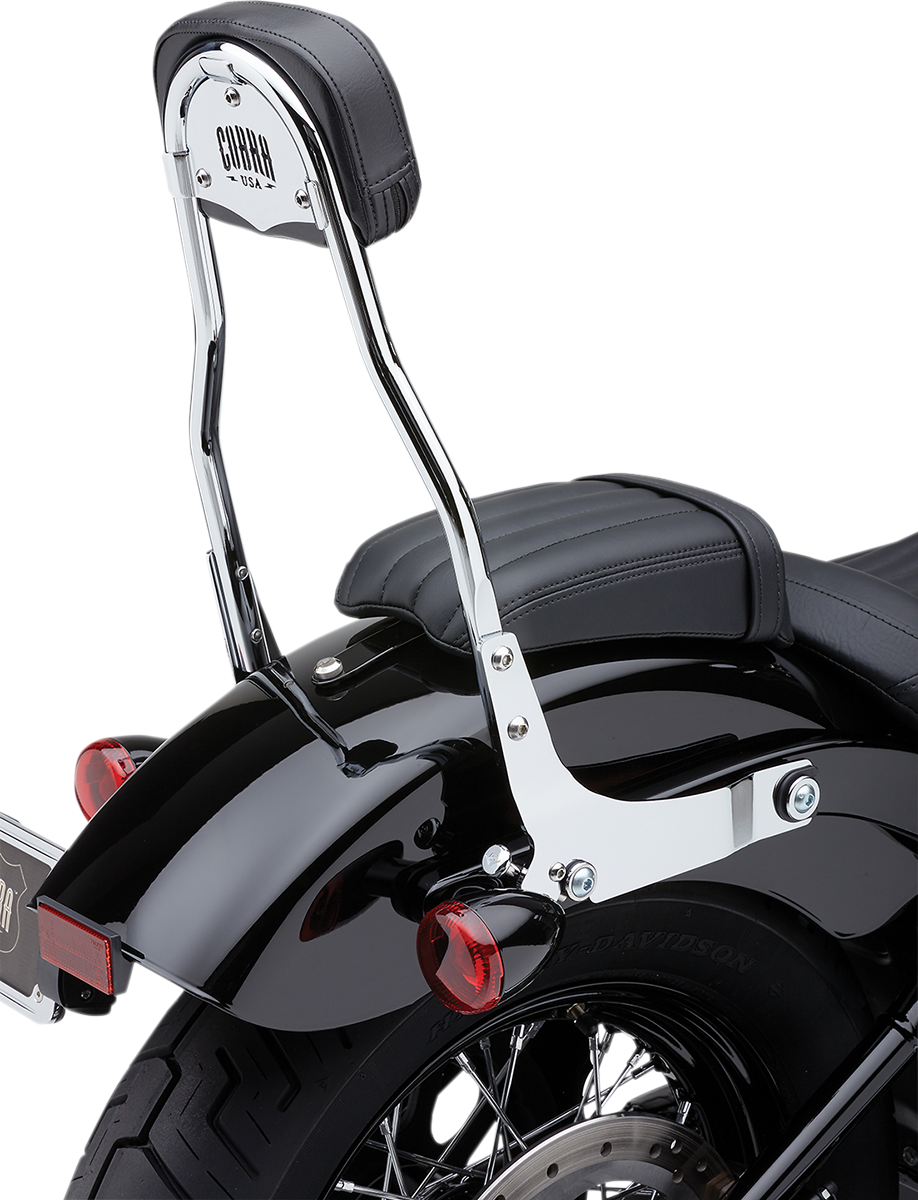 1501-0601 - COBRA Backrest Kit - 14" - Chrome - FLHC/S 602-2010