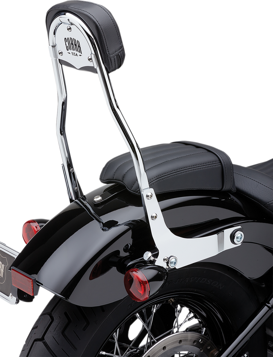 1501-0601 - COBRA Backrest Kit - 14" - Chrome - FLHC/S 602-2010