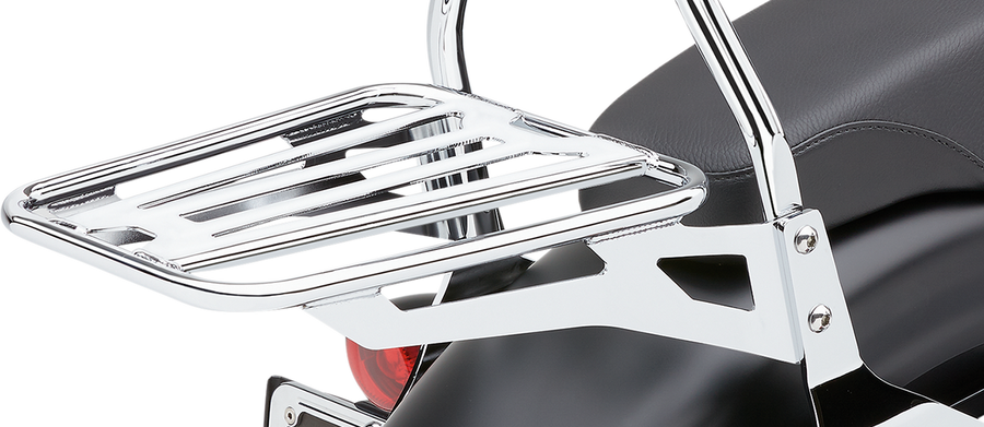 1510-0415 - COBRA Sissy Bar Luggage Rack - Chrome - Tubular 602-3502