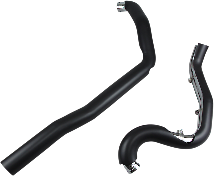 1800-2268 - COBRA True Dual Headpipes - Black - '07-'08 FL 6251RB