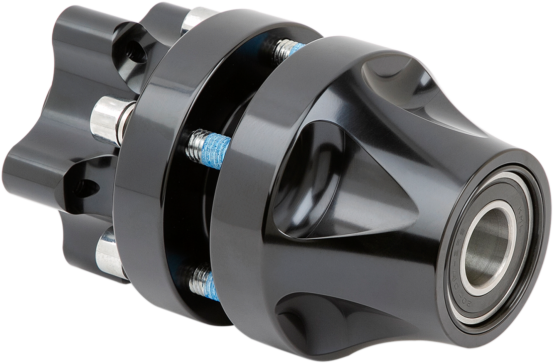 0213-0808 - ARLEN NESS Hub - Single Disc - Front - Black - '08-'17 FXD 71-608