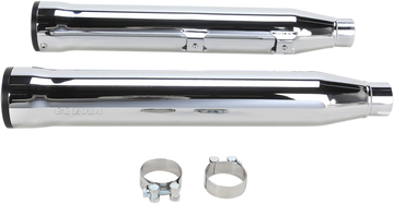 1801-0715 - COBRA 3" RPT Mufflers for '07-'17 Softail - Chrome 6053