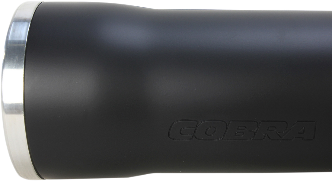 1801-0720 - COBRA 3" RPT Mufflers for '95-'17 FXD - Black 6055B