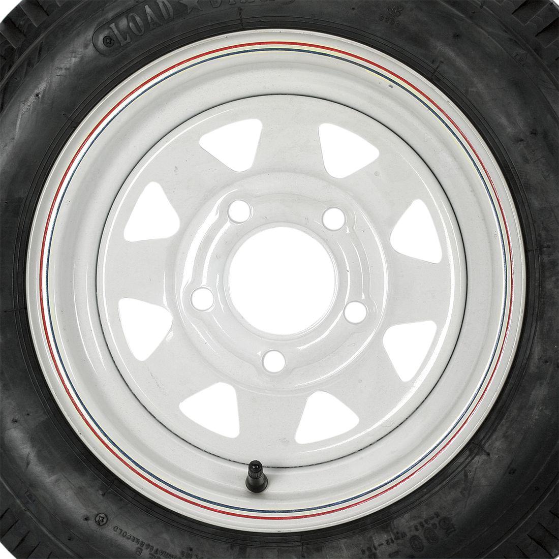 530125 - KENDA Tire/Wheel - Load Range B - 5.30-12 - 5 Hole - 4 Ply 30740