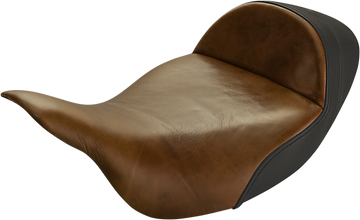 0801-1327 - SADDLEMEN Seat - Lariat Solo - Extended Reach - Distressed Brown 808-07B-0041EXT