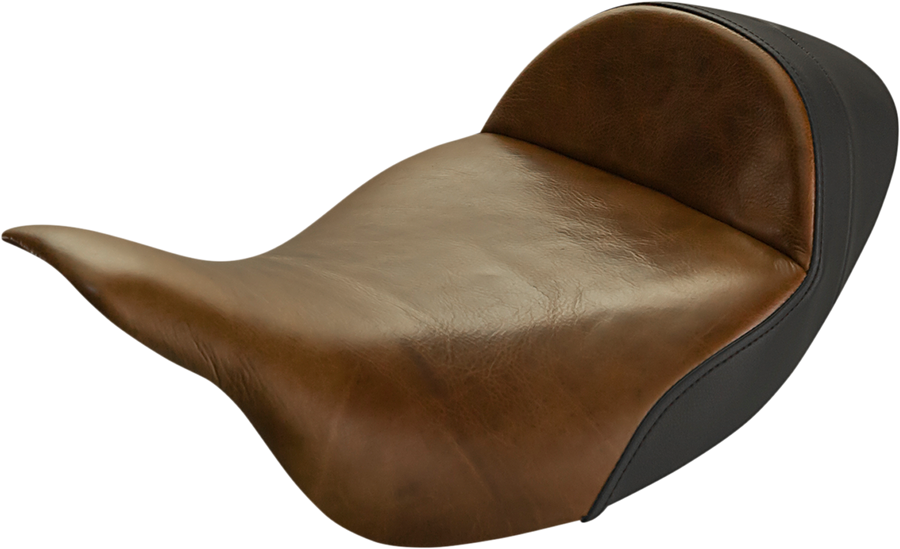 0801-1327 - SADDLEMEN Seat - Lariat Solo - Extended Reach - Distressed Brown 808-07B-0041EXT