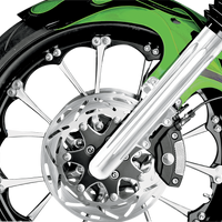 0403-0033 - ARLEN NESS Hot Legs Fork Legs - Dual Disc - Deep Cut - Chrome - '08-'13 FLT 06-510