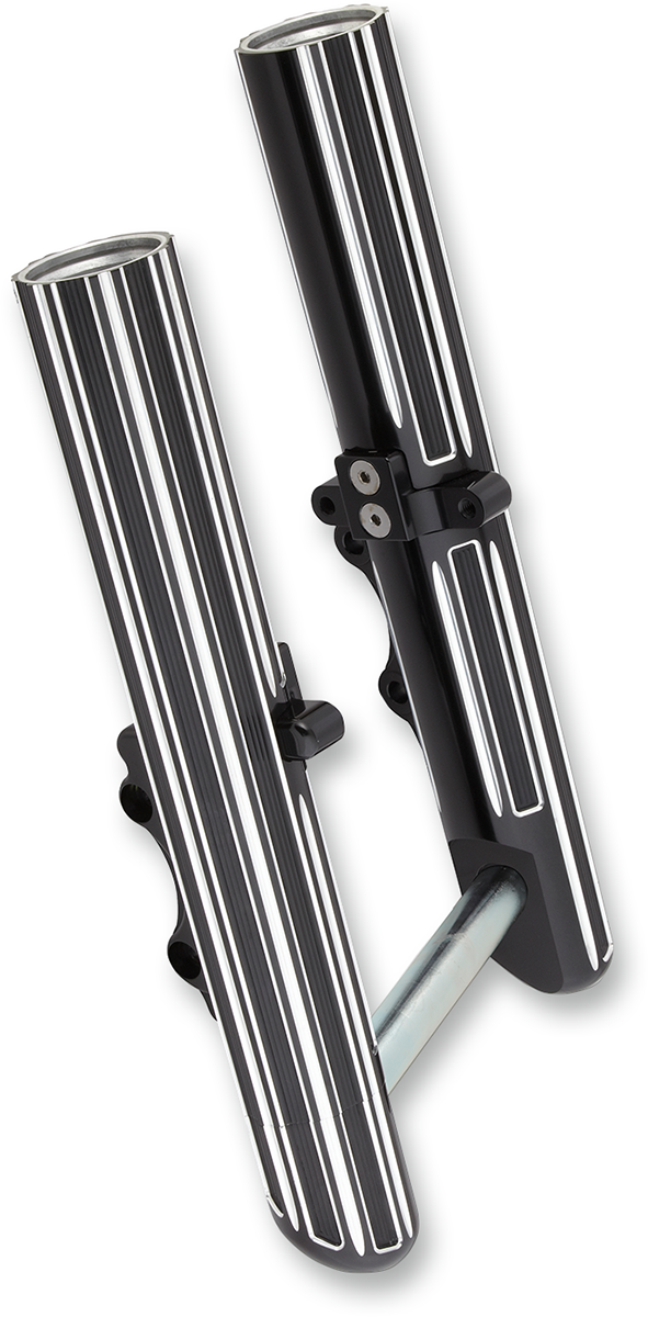 0403-0131 - ARLEN NESS Hot Legs Fork Legs - Dual Disc - 10-Gauge - Black/Silver 40-525