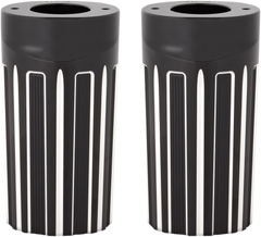 0406-0072 - ARLEN NESS 10-Gauge Fork Boot Covers - Black Anodized - FLHT 20-017