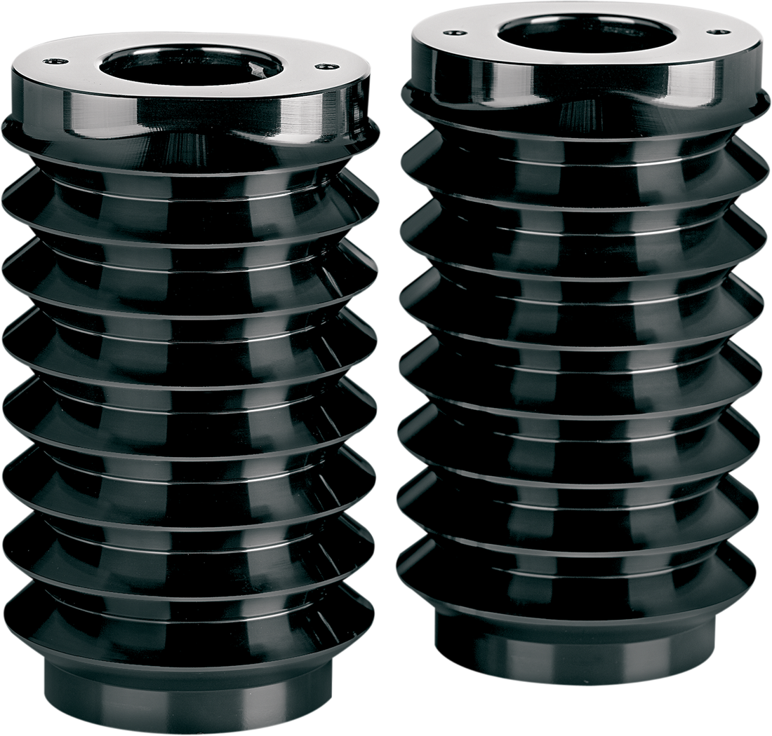 ARLEN NESS Retro Fork Boot Covers - Black Anodized - FLST 20-021