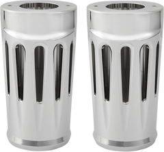 0411-0086 - ARLEN NESS Deep Cut Fork Boot Covers - Chrome - FL 20-032