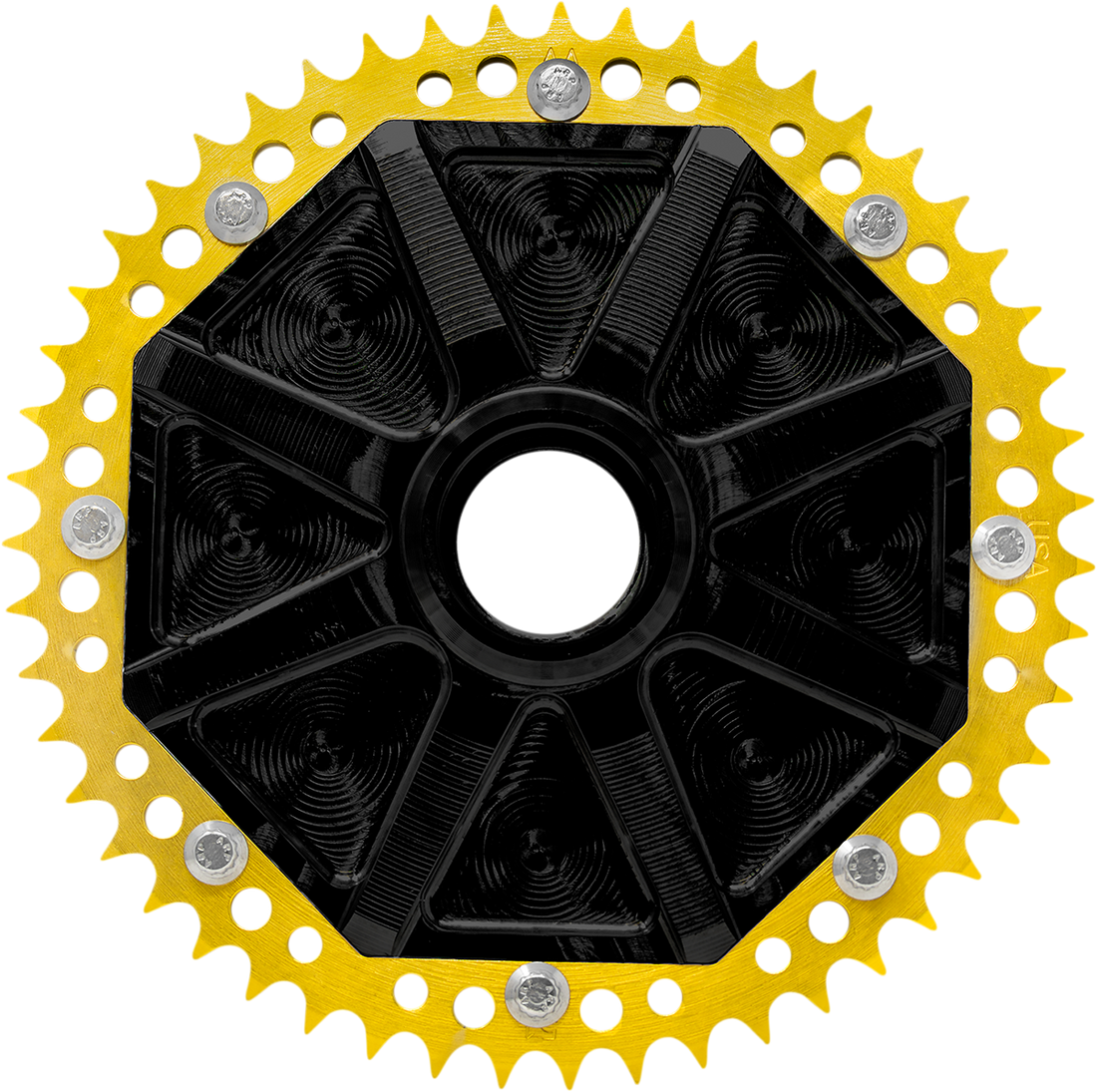 1210-2502 - ALLOY ART Cush Drive Carrier - Black/Gold - 51 Tooth G2UCC51-12