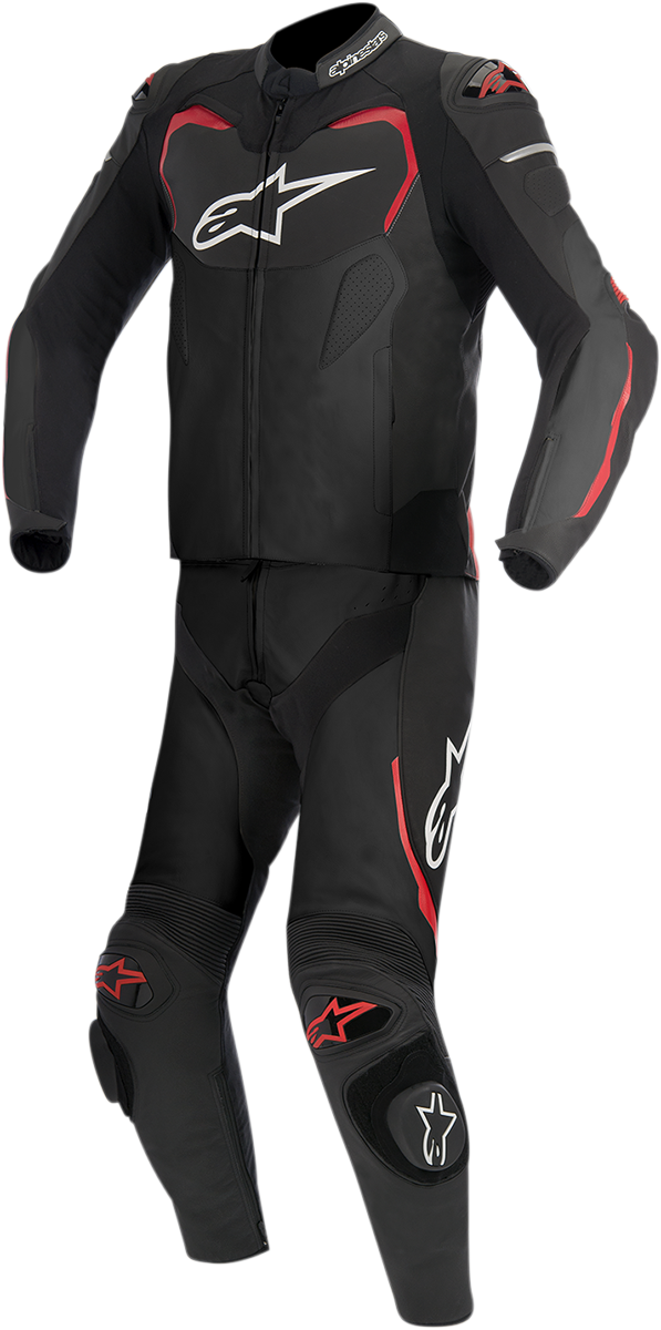 2802-0448 - ALPINESTARS GP Pro 2-Piece Leather Suit - Black/Red - US 42 / EU 52 3165016-13-52