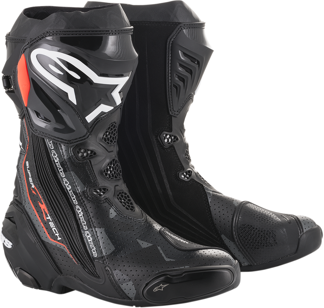3404-1384 - ALPINESTARS Supertech R Boots - Black/Gray/Red - US 7.5 / EU 41 2220015-1052-41