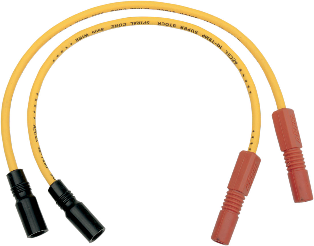2104-0114 - ACCEL Spark Plug Wire - '99-'08 FLH/FLT - Yellow 171098-Y