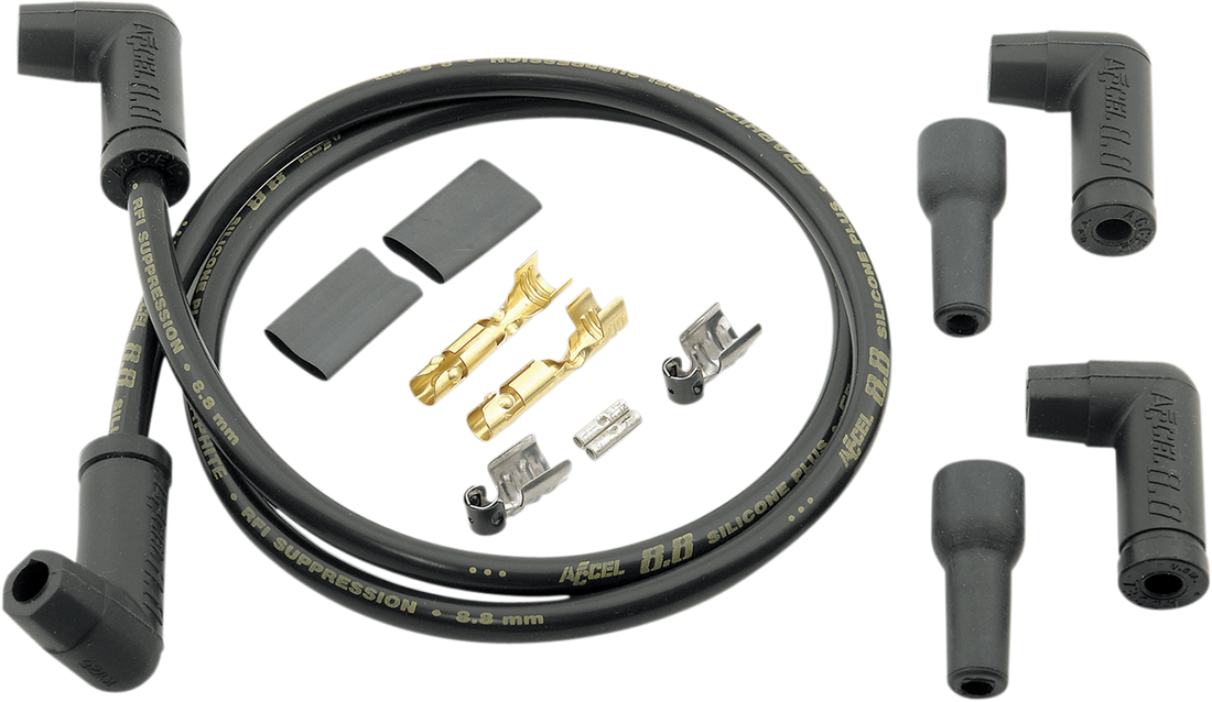 DS-242652 - ACCEL 8.8 mm Universal Spark Plug Wires (2) - Black 173083K