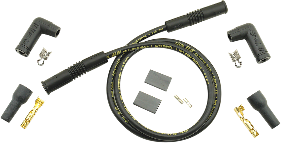 DS-242656 - ACCEL 8.8 mm Universal Spark Plug Wires (2) - Variangle - Black 173085K