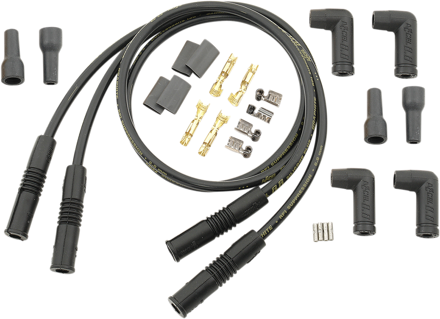 DS-242658 - ACCEL 8.8 mm Universal Spark Plug Wires (4) - Variangle - Black 173084K