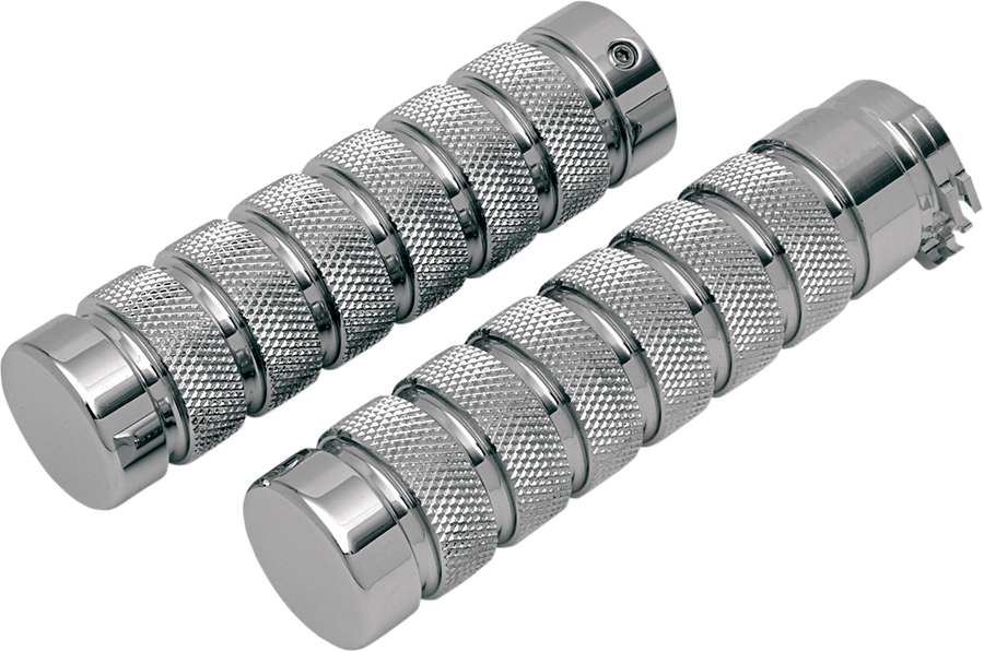 0630-0377 - ACCUTRONIX Grips - Knurled - Notched - Chrome GR100-KNC