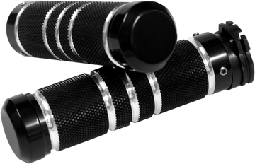 0630-1458 - ACCUTRONIX Grips - Knurled - Grooved - Black GR100-KGN