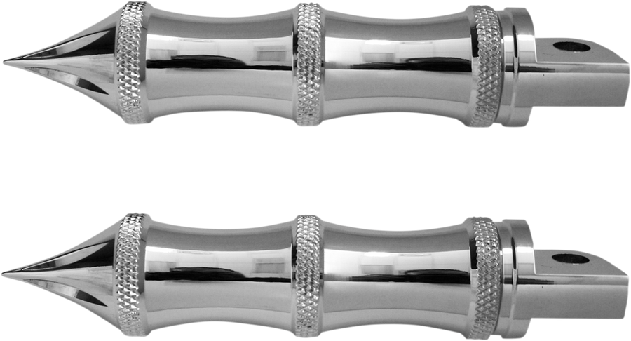1620-1223 - ACCUTRONIX Tribal Footpegs - Male Mount - Chrome RP111-LC