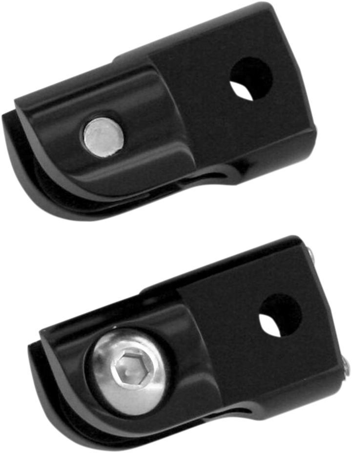 1620-1246 - ACCUTRONIX Rear Footpeg Adapter - Black FPMT401-B