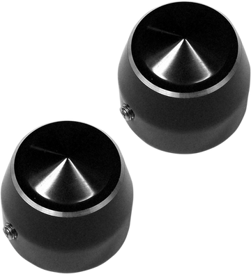 0214-0825 - ACCUTRONIX Axle Caps - Black - Elite - 25 mm TAC102-EN