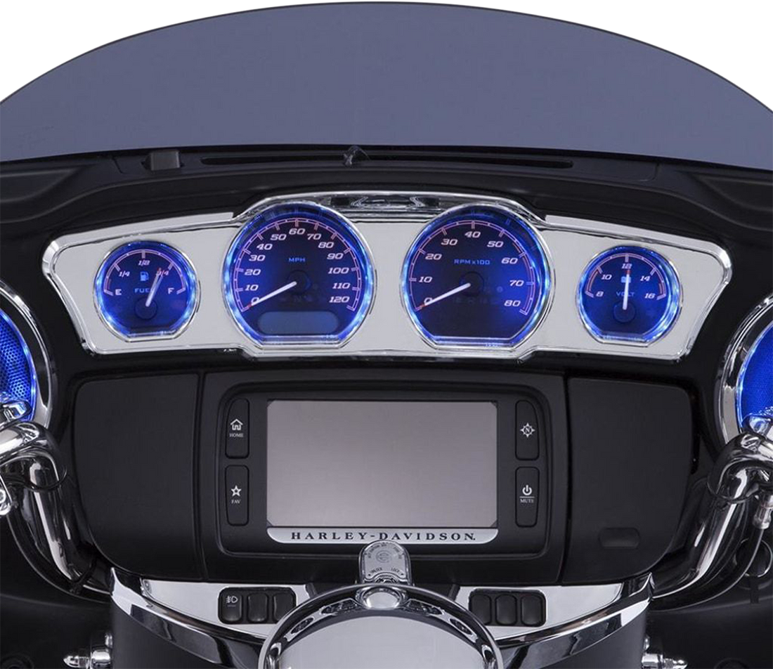 CIRO Dash Accent with LEDs - Chrome 42200