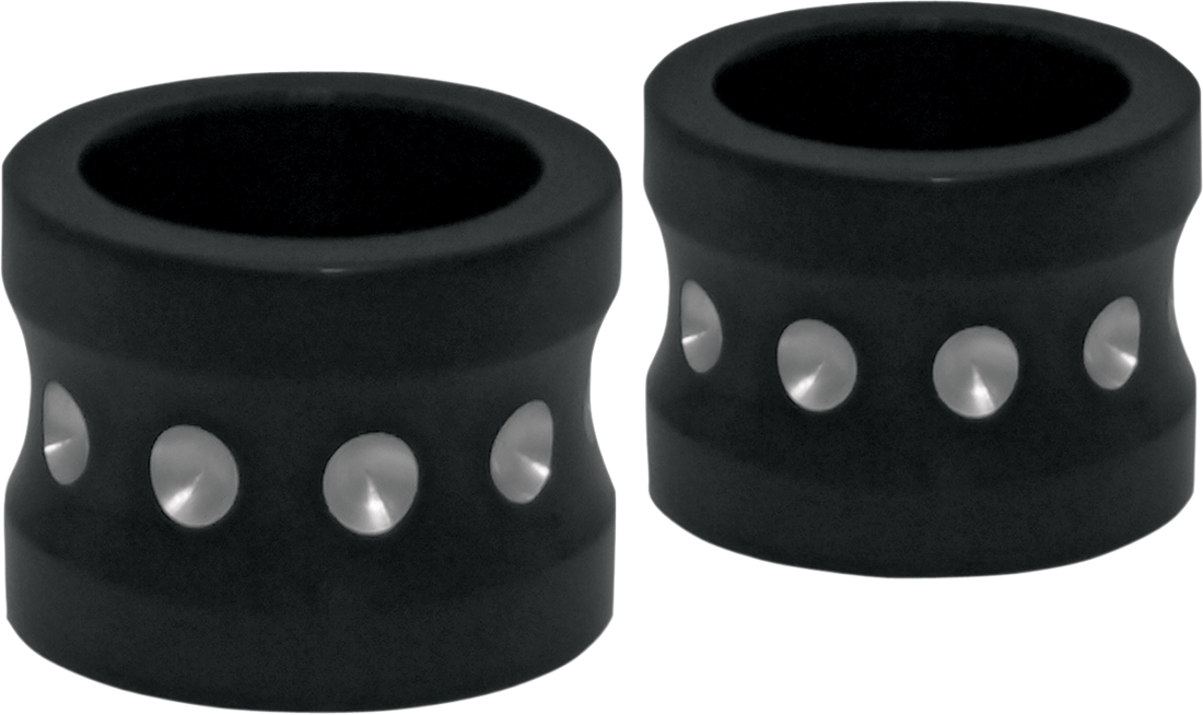 COVINGTONS Axle Spacer - Dimpled - Black - Non-ABS - FLT C0013-B