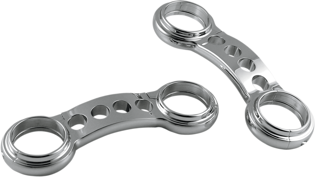 0415-0004 - CUSTOM CYCLE ENGINEERING Fork Brace - Chrome - 49 mm - '06-'08 FXDWG | '08-'17 FXDF TB 2649-1 WG