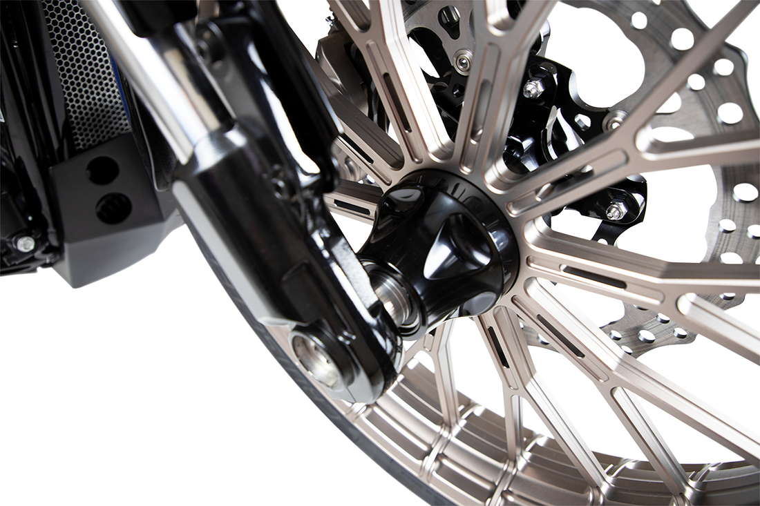 0213-0802 - ARLEN NESS Hub - Single Disc - Front - Black - '08+ FLT 71-602