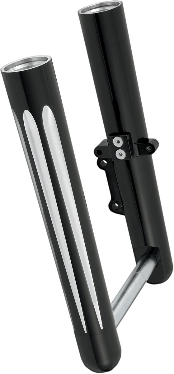 0403-0099 - ARLEN NESS Hot Legs Fork Legs - Dual Disc - Deep Cut - Black/Silver 40-512