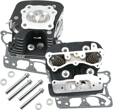 0930-0139 - S&S CYCLE Cylinder Heads - Black 900-0251