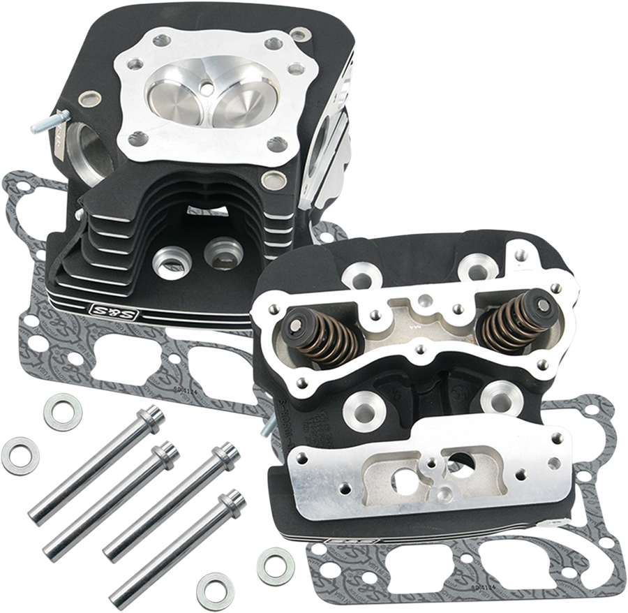 0930-0139 - S&S CYCLE Cylinder Heads - Black 900-0251