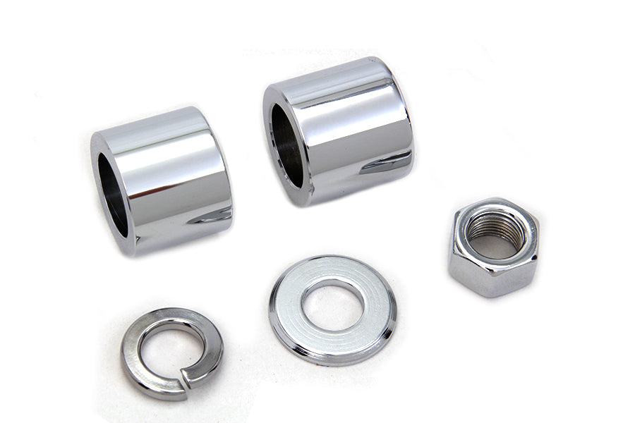 2022-5 - Front Axle Spacer Kit Smooth Style Chrome
