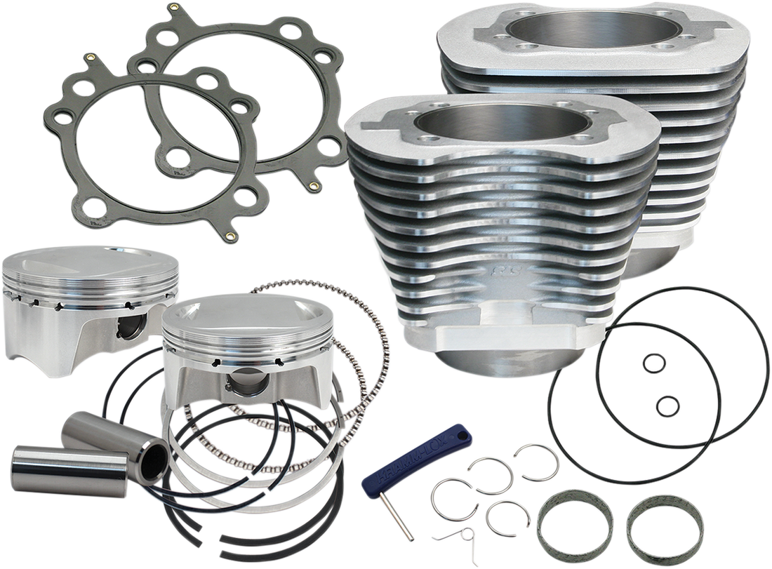 0931-0741 - S&S CYCLE Cylinder Kit - 110" - Silver 910-0650