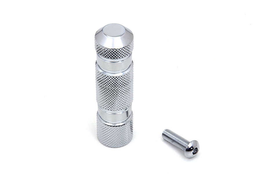 21-0569 - Chrome Knurled Four Grooved Shifter Peg
