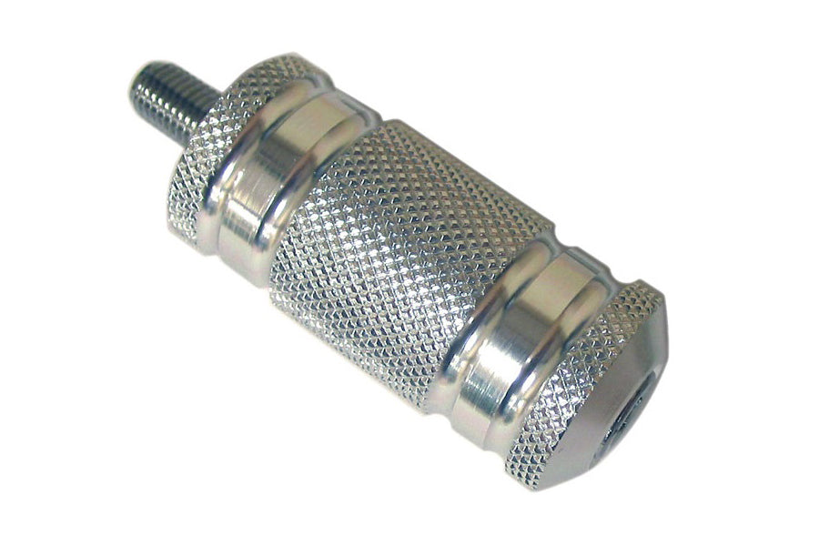 21-2100 - Silver Knurled Four Grooved Shifter Peg