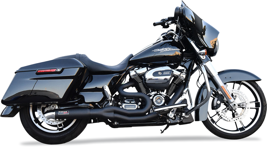 1800-2504 - BASSANI XHAUST Road Rage II 2-Into-1 Mid-Length Exhaust System - Chrome 1F62C